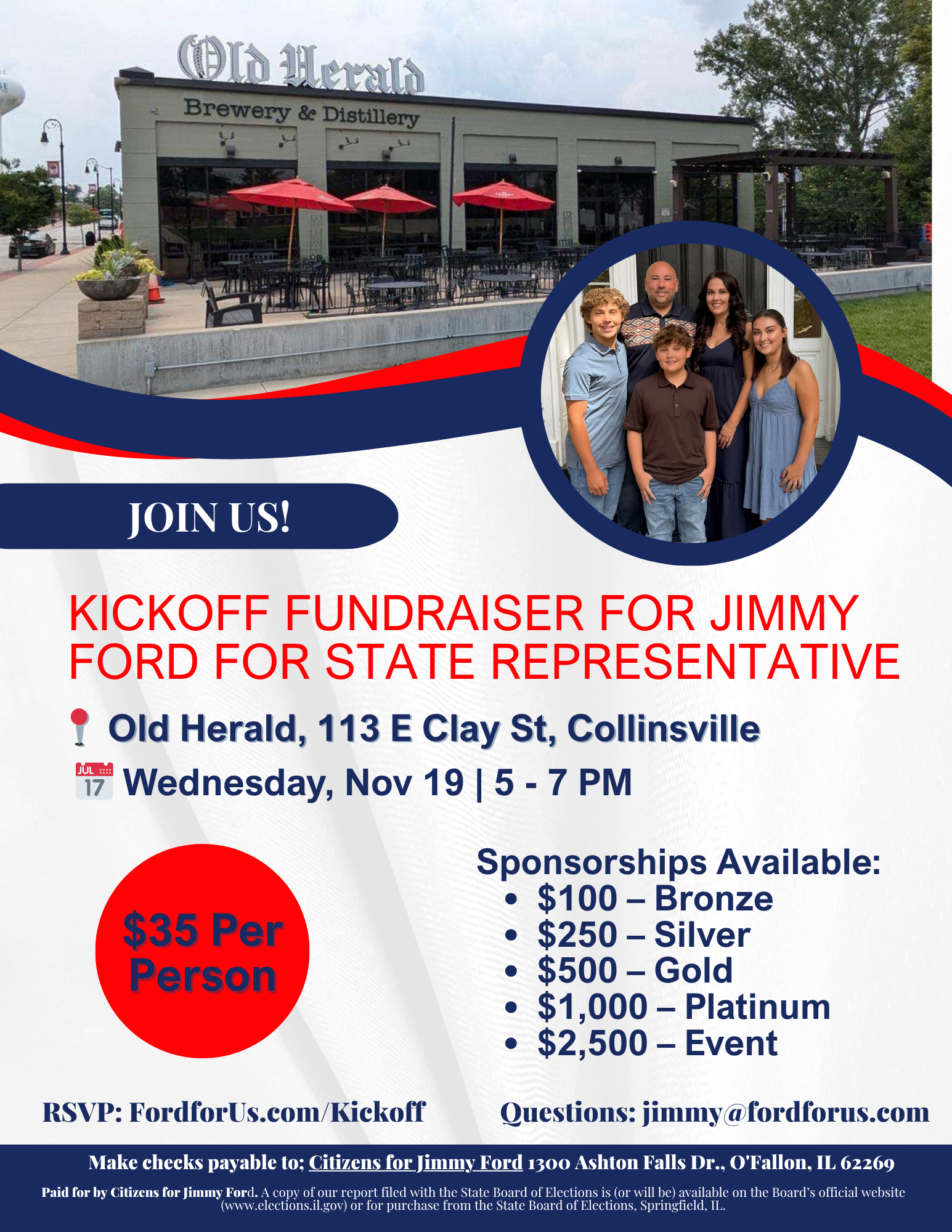 Ford Fundraisers Invite – JFOR 2026